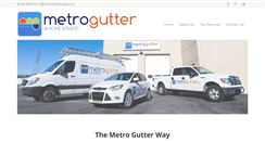 Desktop Screenshot of metrogutter.ca